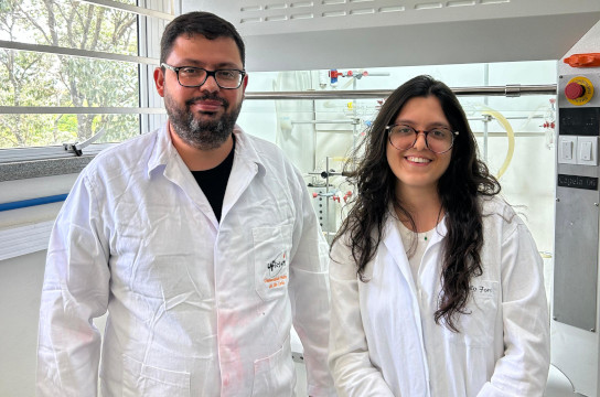 Marco Antonio Barbosa Ferreira e Rafaela Binda da Silva (Foto: Antonio Rodrigues da Silva Neto)